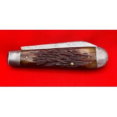 Vintage IKCO (Imperial Knife Co) 2-Blade  Swell End Jack Folding Pocket Knife c.1928-1930 Bone
