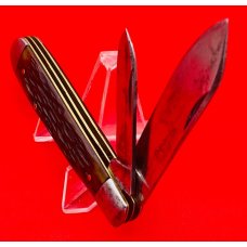 Vintage IKCO (Imperial Knife Co) 2-Blade  Swell End Jack Folding Pocket Knife c.1928-1930 Bone