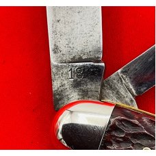 Vintage W. BINGHAM Co GERMANY BBB Serpentine Jack Pocket Knife 1841-c.1930 Bone Vintage W. BINGHAM Co GERMANY BBB Serpentine Jack Pocket Knife 1841-c.1930 Bone