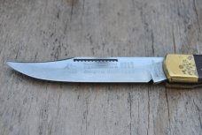 PIC Made By Puma 50's  Sportsman Pathfinder 1 Blade Wood Handles Top Lock 4 1/2" Closed  Light Use