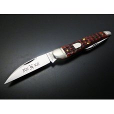 Great Eastern Cutlery #38 English Splitback Whittler burnt Orange Jigged Bone GEC 380321
