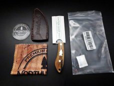 NEW Northwoods Fall Creek Fixed Blade Giraffe Bone w/Leather Sheath NEW Northwoods Fall Creek Fixed Blade Giraffe Bone w/Leather Sheath
