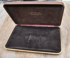 Ka-Bar Display Box Brown Leatherette Plush Interior No Damage Good Snap Close 7x4x1" 