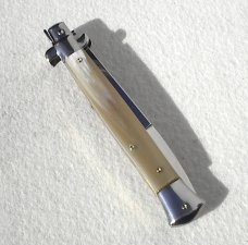 NEW FRANK BELTRAME 11" BLOND HORN BAYONET BLADE ITALIAN STILETTO