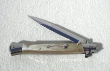 NEW FRANK BELTRAME 11" BLOND HORN BAYONET BLADE ITALIAN STILETTO