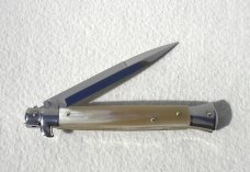 NEW FRANK BELTRAME 11" BLOND HORN BAYONET BLADE ITALIAN STILETTO