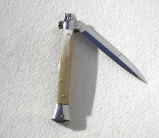 NEW FRANK BELTRAME 11" BLOND HORN BAYONET BLADE ITALIAN STILETTO