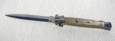 NEW FRANK BELTRAME 11" BLOND HORN BAYONET BLADE ITALIAN STILETTO