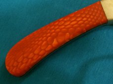 CUSTOM BUCK 113 USA RED SNAKE JUMA HUNTER HUNTING SKINNING FIXED BLADE KNIFE KNIVES OLD SHEATH