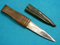 WILLIAM RODGERS SHEFFIELD ENGLAND I CUT MY WAY SGIAN DUBH DAGGER BOOT FIXED BLADE HUNTING KNI KNIVES