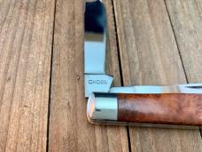 Kabar Mini Razor Trapper Briarwood Burl Wood 1989