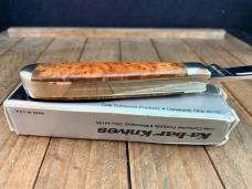 Kabar Mini Razor Trapper Briarwood Burl Wood 1989