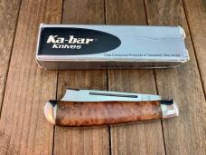 Kabar Mini Razor Trapper Briarwood Burl Wood 1989