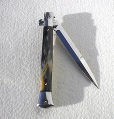 NEW FRANK BELTRAME 11" BRAZILIAN HORN BAYONET BLADE ITALIAN STILETTO