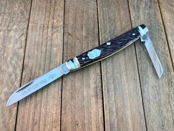 German Eye Carl Schlieper 3 Eye Half Congress Brown Jigged Bone German Eye Carl Schlieper 3 Eye Half Congress Brown Jigged Bone