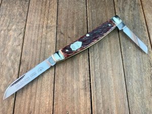 German Eye Carl Schlieper Half Congress Brown Jigged Bone 