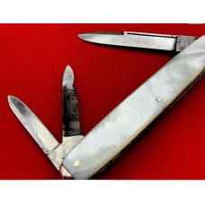 Vintage **RARE** AMERICAN SHEAR & KNIFE Splitback Whittler Pen Pocket Knife c.1870-1914 Blade Etch Vintage **RARE** AMERICAN SHEAR & KNIFE Splitback Whittler Pen Pocket Knife c.1870-1914 Blade Etch