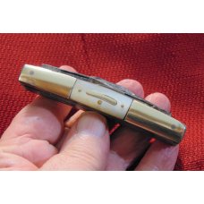 VINTAGE WARRANTED CAST STEEL SHEFFIELD 12 BLADE DISPLAY KNIFE PEARL 1850-1875 VINTAGE WARRANTED CAST STEEL SHEFFIELD 12 BLADE DISPLAY KNIFE PEARL 1850-1875