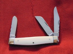 MINT CONDITION JONATHAN CROOKES SHEFFIELD ENGLAND STOCKMAN FACTORY CUSTOM IVORY HANDLES FILE WORKED