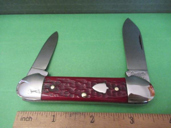 Queen City Red Bone Canoe Cozy Glenn Classic Knives 