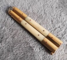 Vintage 1980's Gutmann hand forged Philippines white bone w/ box!
