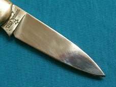 VINTAGE GENELLA 1977 0208 JAPAN JIGGED BONE BAREHEAD LOCKBACK FOLDING POCKET KNIFE KNIVES OLD VINTAGE GENELLA 1977 0208 JAPAN JIGGED BONE BAREHEAD LOCKBACK FOLDING POCKET KNIFE KNIVES OLD