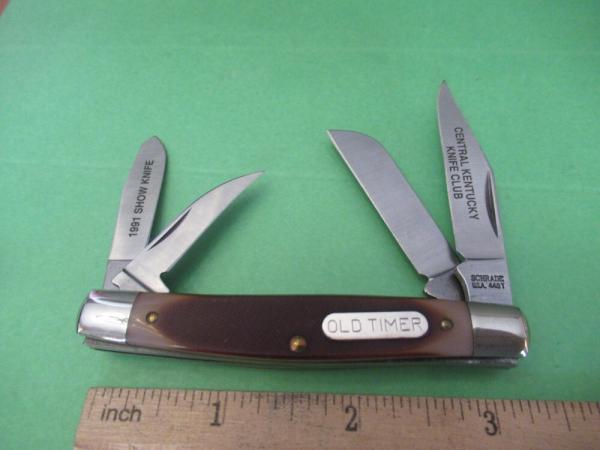 Schrade Old Timer Rough Saw Cut Delrin 4 Blade Model 44OT