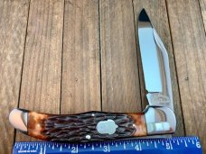 A.G. Russell Folding Hunter Seki Japan Made Split Lock Bolster