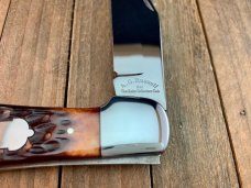 A.G. Russell Folding Hunter Seki Japan Made Split Lock Bolster