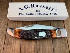 A.G. Russell Folding Hunter Seki Japan Made Split Lock Bolster