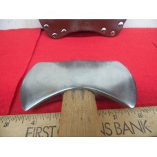 APPROX 14" WOOD HANDLE CAMPING AXE HATCHET DOUBLE HEAD WITH NRA LEATHER SHEATH NEVER USED APPROX 14" WOOD HANDLE CAMPING AXE HATCHET DOUBLE HEAD WITH NRA LEATHER SHEATH NEVER USED