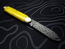 Great Eastern Cutlery SFO Lone Star Knives 1/30 #35 Cigar Pattern Yellow Bone Chad Nichols Damascus Great Eastern Cutlery SFO Lone Star Knives 1/30 #35 Cigar Pattern Yellow Bone Chad Nichols Damascus
