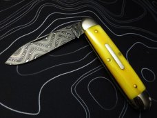 Great Eastern Cutlery SFO Lone Star Knives 1/30 #35 Cigar Pattern Yellow Bone Chad Nichols Damascus Great Eastern Cutlery SFO Lone Star Knives 1/30 #35 Cigar Pattern Yellow Bone Chad Nichols Damascus