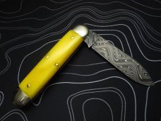 Great Eastern Cutlery SFO Lone Star Knives 1/30 #35 Cigar Pattern Yellow Bone Chad Nichols Damascus Great Eastern Cutlery SFO Lone Star Knives 1/30 #35 Cigar Pattern Yellow Bone Chad Nichols Damascus