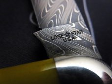 Great Eastern Cutlery SFO Lone Star Knives 1/30 #35 Cigar Pattern Yellow Bone Chad Nichols Damascus Great Eastern Cutlery SFO Lone Star Knives 1/30 #35 Cigar Pattern Yellow Bone Chad Nichols Damascus