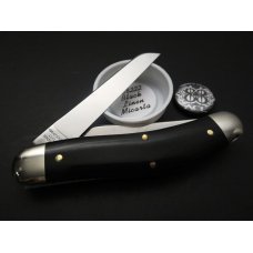 Great Eastern Cutlery #88 Ace Bayou Trapper Black Linen Micarta GEC 888222 Great Eastern Cutlery #88 Ace Bayou Trapper Black Linen Micarta GEC 888222