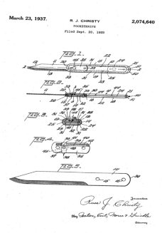 1930s-40s Christy Manual OTF Patent # 2,074,640 1930s-40s Christy Manual OTF Patent # 2,074,640