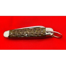 Vintage CATTARAUGUS CUTLERY CO 4-Blade Jr Camp/Utility Folding Pocket Knife JIGGED Bone c.1886-1963 Vintage CATTARAUGUS CUTLERY CO 4-Blade Jr Camp/Utility Folding Pocket Knife JIGGED Bone c.1886-1963