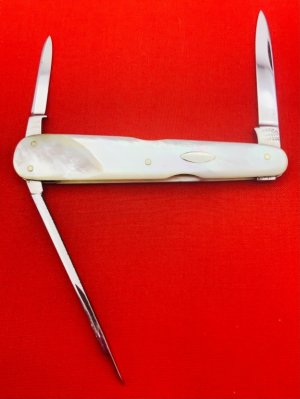 Vintage **RARE** AMERICAN SHEAR & KNIFE Sleeveboard Lobster Pen Folding Pocket Knife c.1870-1914