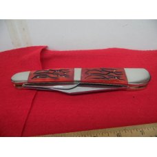 A FEW AROUND FROST BIG 8" CLOSED WHITTLER NOVELTY DISPLAY KNIFE HANDLED-SHOWN -DISPLAYED UNUSED A FEW AROUND FROST BIG 8" CLOSED WHITTLER NOVELTY DISPLAY KNIFE HANDLED-SHOWN -DISPLAYED UNUSED