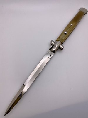 33cm / 13" Older Beltrame Made INOX Italy Clear Blonde Horn Bayonet Blade Swivel Bolster EX