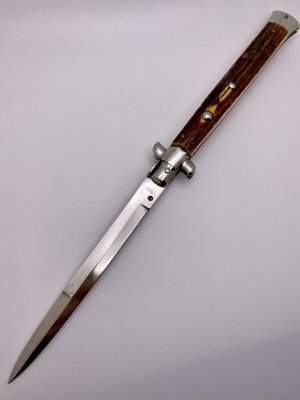 33cm / 13" Older Beltrame Made INOX Italy Gorgeous Stag Bayonet Blade Swivel Bolster EX