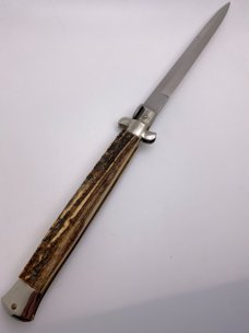 33cm / 13" Older Beltrame Made INOX Italy Gorgeous Stag Bayonet Blade Swivel Bolster EX