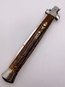 33cm / 13" Older Beltrame Made INOX Italy Gorgeous Stag Bayonet Blade Swivel Bolster EX