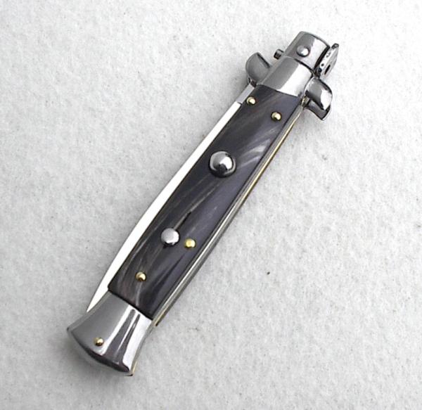 FRANK BELTRAME 9" GENUINE DARK HORN ITALIAN STILETTO