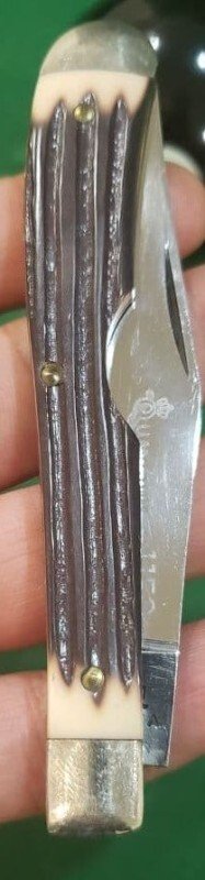 Vintage Queen Steel #11EO USA, Imitation Winterbottom Bone Easy Open Knife, Q81 Vintage Queen Steel #11EO USA, Imitation Winterbottom Bone Easy Open Knife, Q81