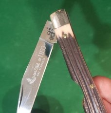 Vintage Queen Steel #11EO USA, Imitation Winterbottom Bone Easy Open Knife, Q81 Vintage Queen Steel #11EO USA, Imitation Winterbottom Bone Easy Open Knife, Q81
