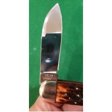 A.G.Russell (Cattaraugus) Sleeveboard Whittler, Brown Jigged Bone Seki Japan A.G.Russell (Cattaraugus) Sleeveboard Whittler, Brown Jigged Bone Seki Japan
