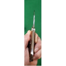 A.G.Russell (Cattaraugus) Sleeveboard Whittler, Brown Jigged Bone Seki Japan A.G.Russell (Cattaraugus) Sleeveboard Whittler, Brown Jigged Bone Seki Japan