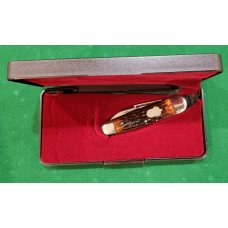 A.G.Russell (Cattaraugus) Sleeveboard Whittler, Brown Jigged Bone Seki Japan A.G.Russell (Cattaraugus) Sleeveboard Whittler, Brown Jigged Bone Seki Japan